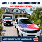 🔥50% OFF Last Day Sale 🎉4th Of July Flash Sale 65K+🔥American Car Hood Flag🦅No Glue No Tools🚗 Install in 1 Minute