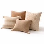 Neutral Boho Throw Pillow Set (4 PCS)