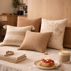Neutral Boho Throw Pillow Set (4 PCS)