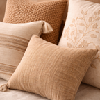 Neutral Boho Throw Pillow Set (4 PCS)
