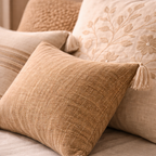 Neutral Boho Throw Pillow Set (4 PCS)