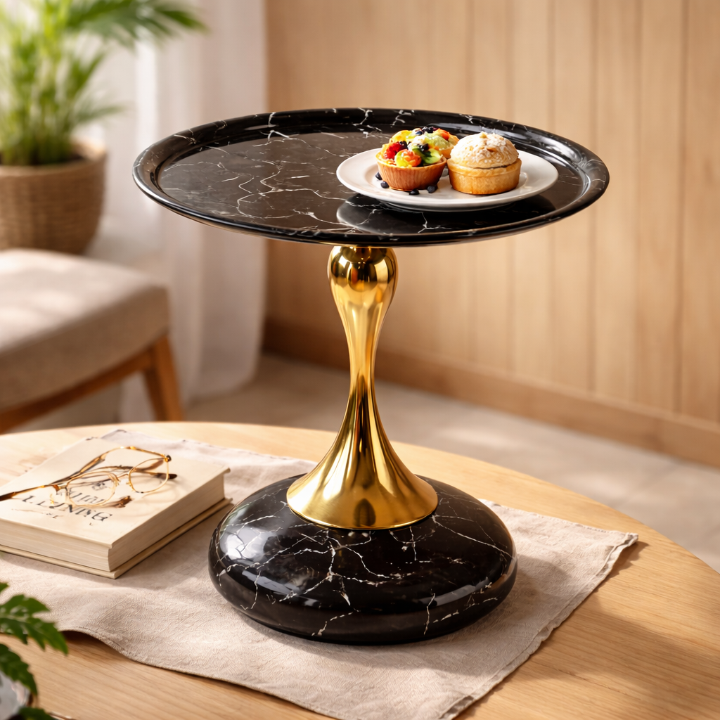 Luxury Marble Accent Side Table