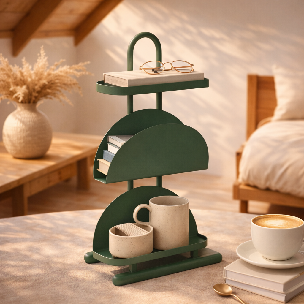 Modern 3-Tier Metal Storage Rack