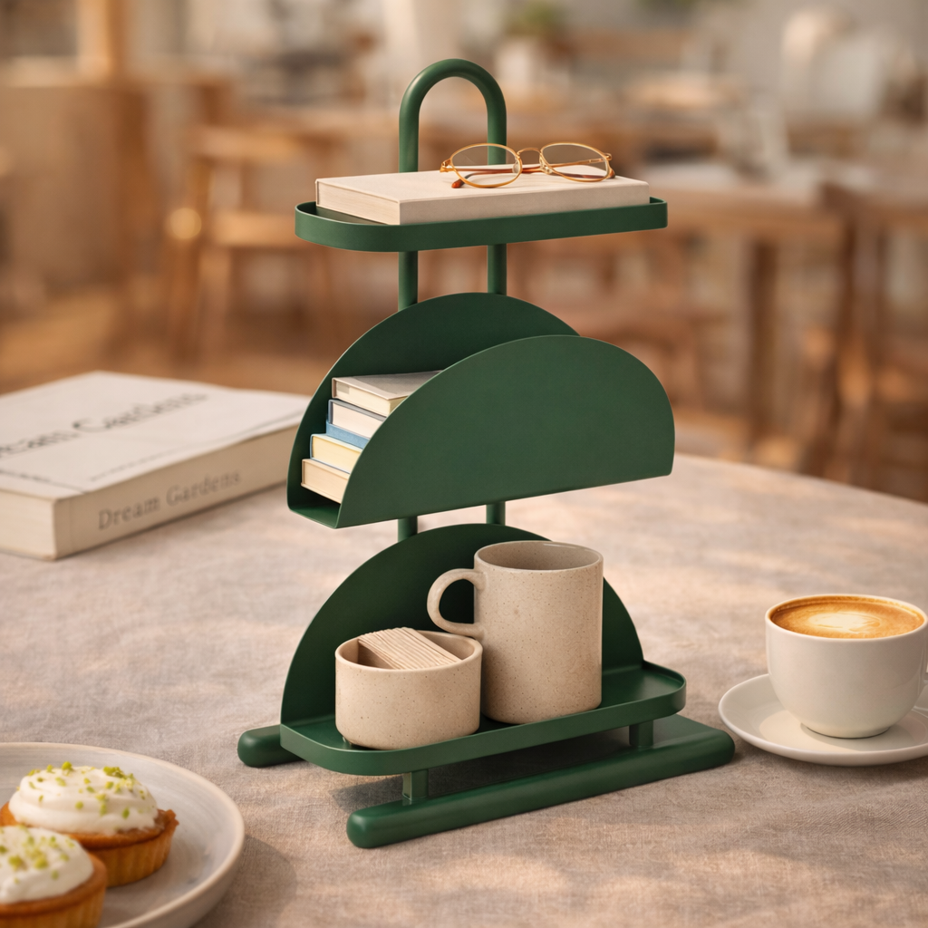 Modern 3-Tier Metal Storage Rack