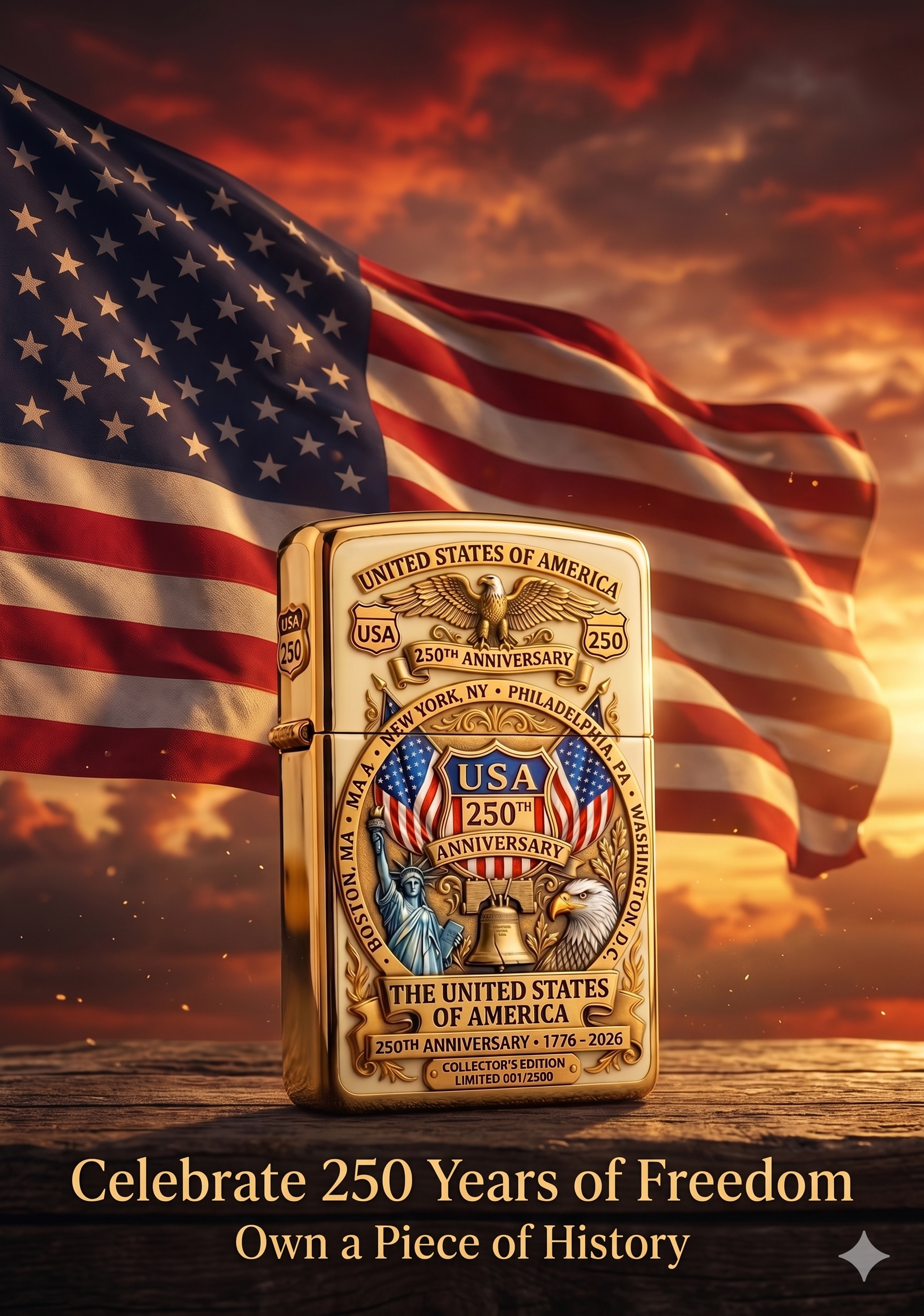 🔥 Father's Day Sale -🎁USA 250th Anniversary Lighter（BUY 3 FREE SHIPPING)