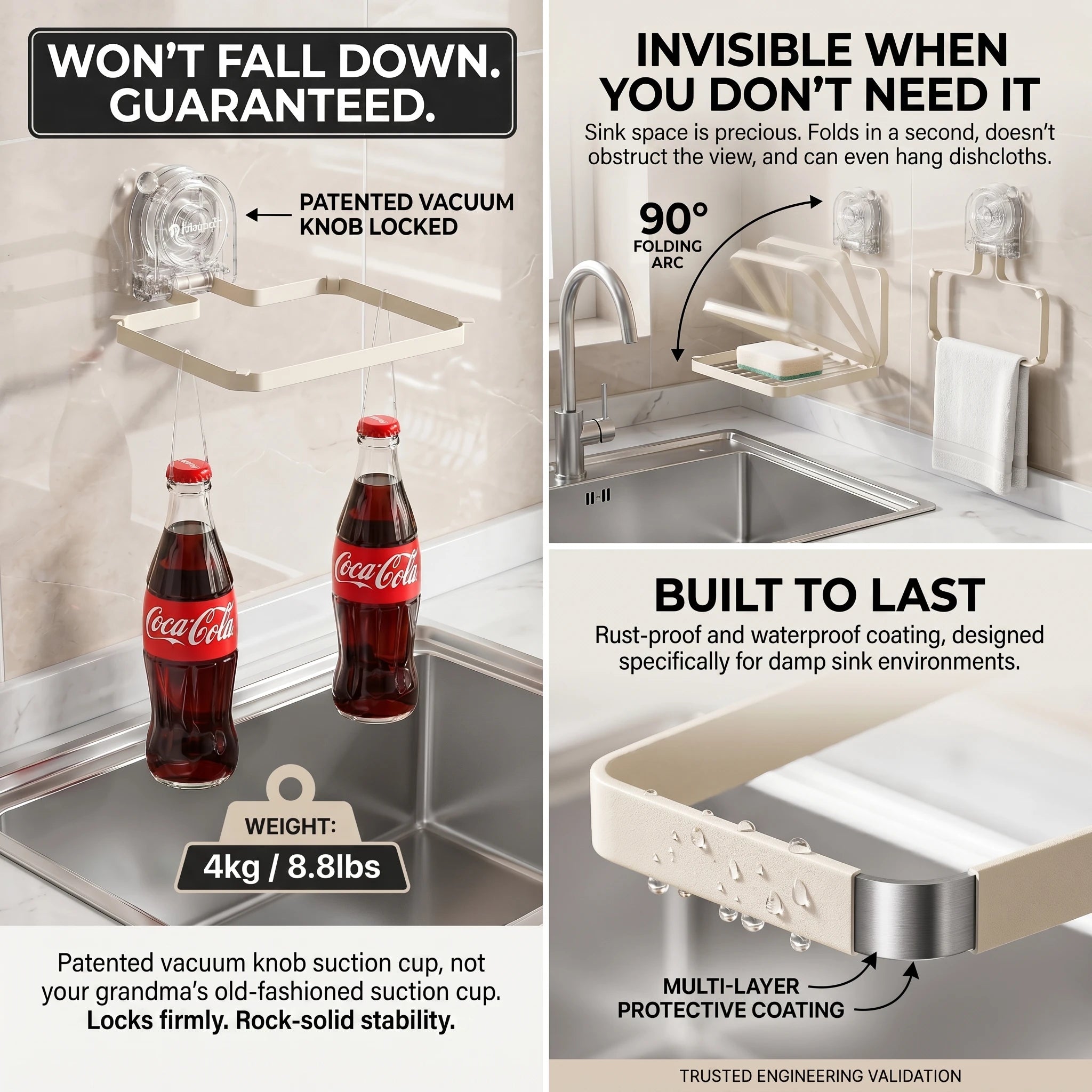 Last Day Sale!🔥 50% OFF Kitchen Sink Strainer - Zero-Touch Disposal | Foldable Space-Saver | Anti-Clog | Easy Suction Install