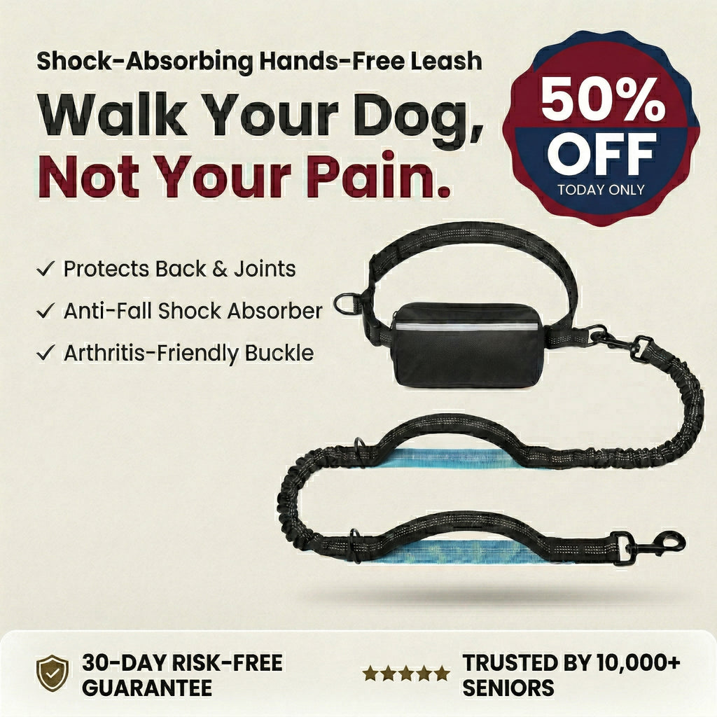 Last Day Sale!🔥 50% OFF Premium Hands-Free Dog Leash - Arthritis & Back Friendly