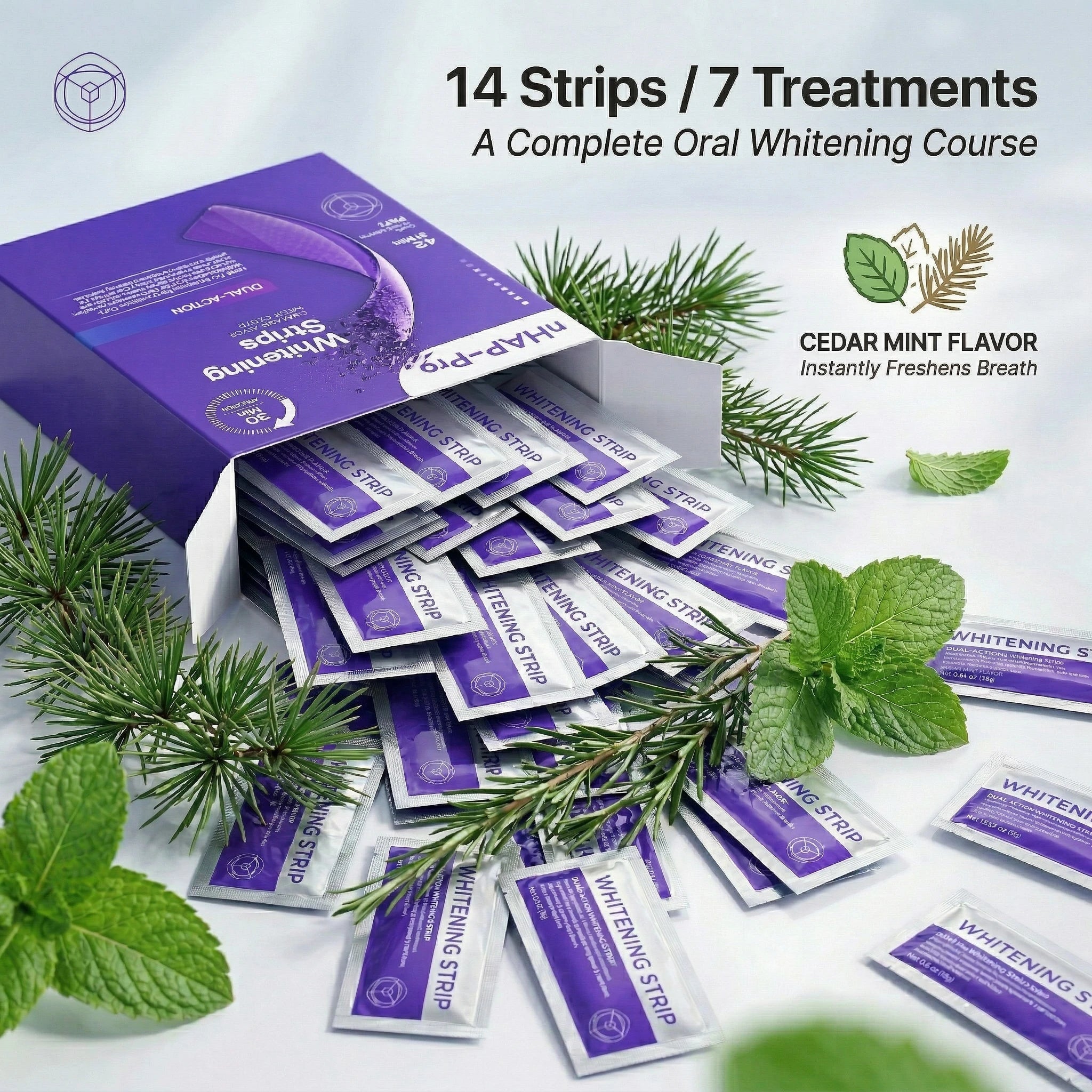 Purple Teeth Whitening Strips | 70% OFF🔥 Last Day Sale