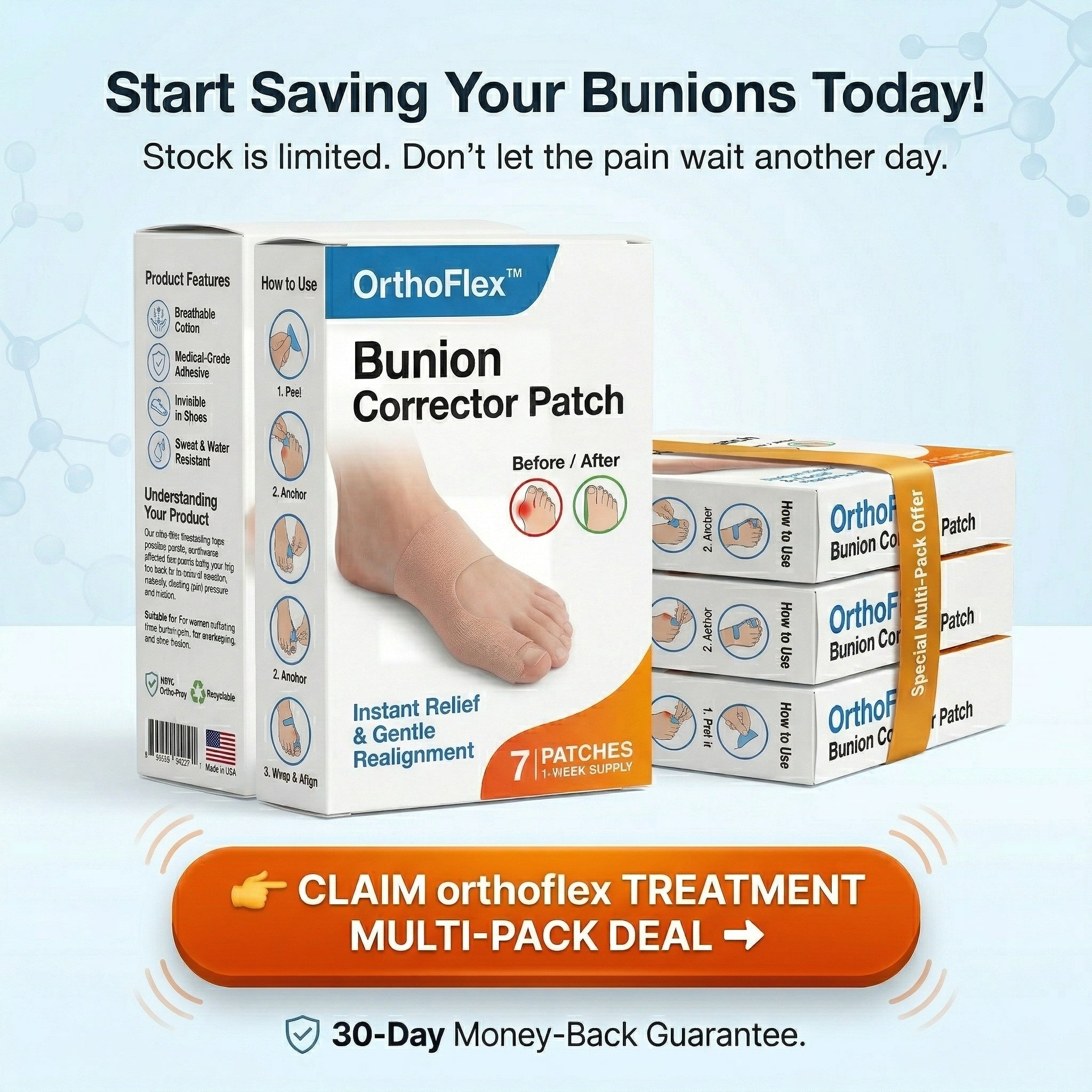 The 3-Second Non-Surgical Bunion Fix: Ultra-Thin & Invisible-Last Day Sale! 🔥70% OFF