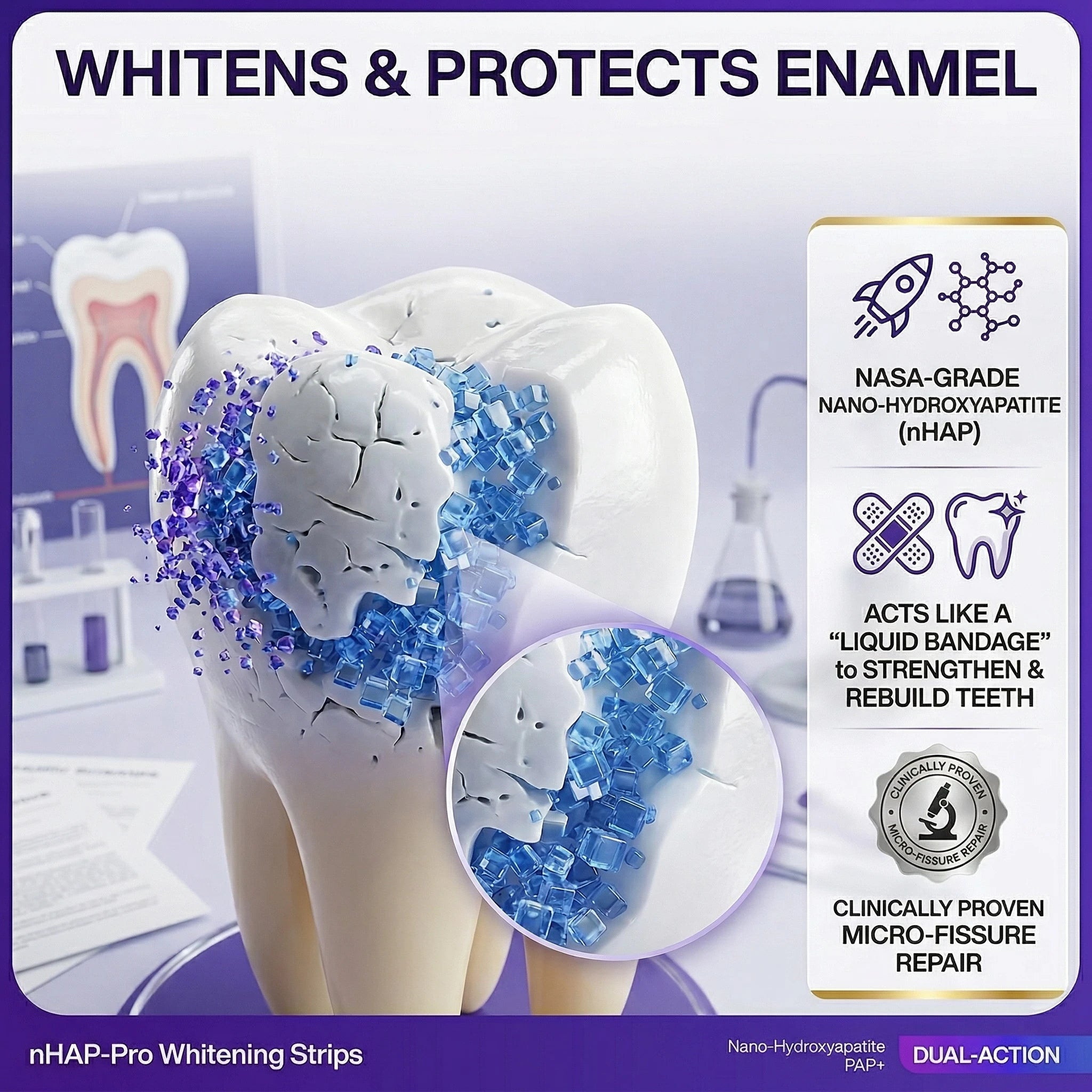 Purple Teeth Whitening Strips | 70% OFF🔥 Last Day Sale