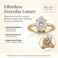 🔥90% OFF Last Day Sale |Vintage Monaco™ Seamless Petal Arch Solitaire