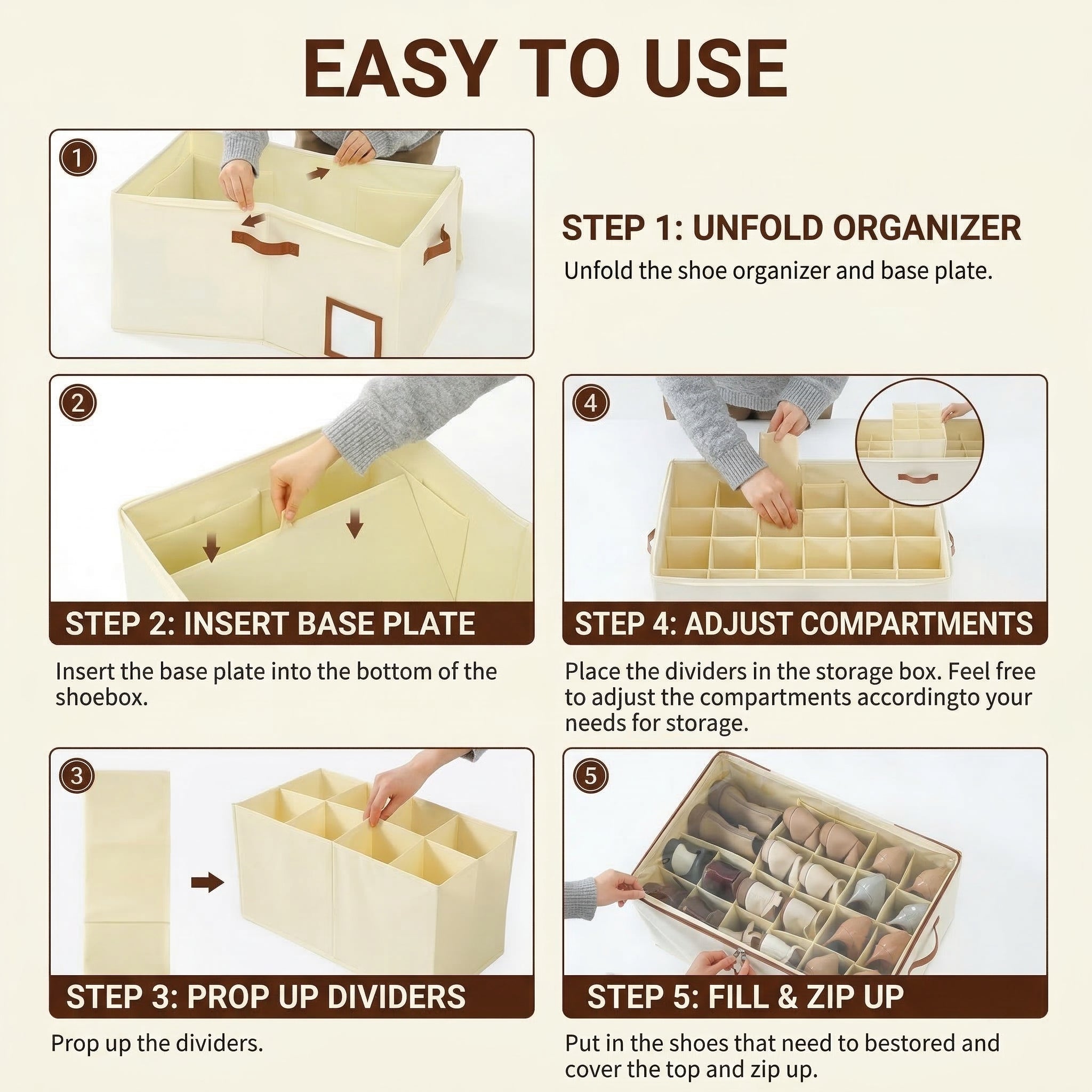 FlexiSpace™ Adjustable Shoe Organizer