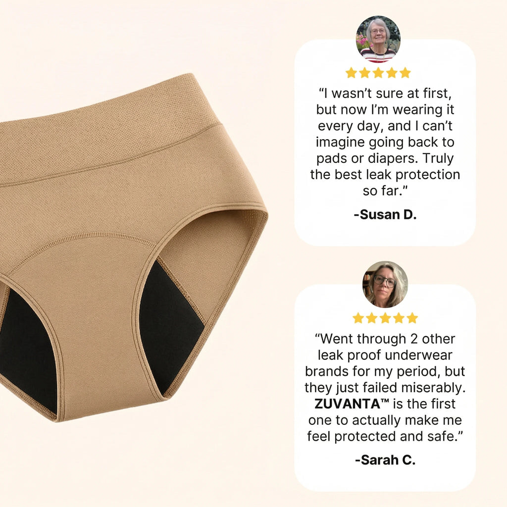 ZUVANTA™ 100% Leak-Proof Underwear 🌸 | 70% OFF🔥 Last Day Sale
