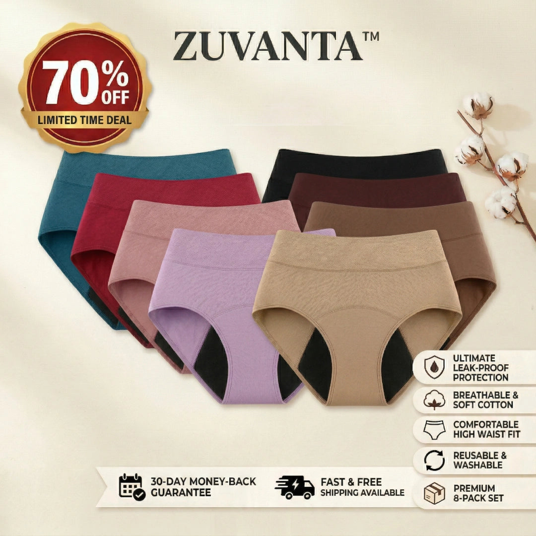 ZUVANTA™ 100% Leak-Proof Underwear 🌸 | 70% OFF🔥 Last Day Sale