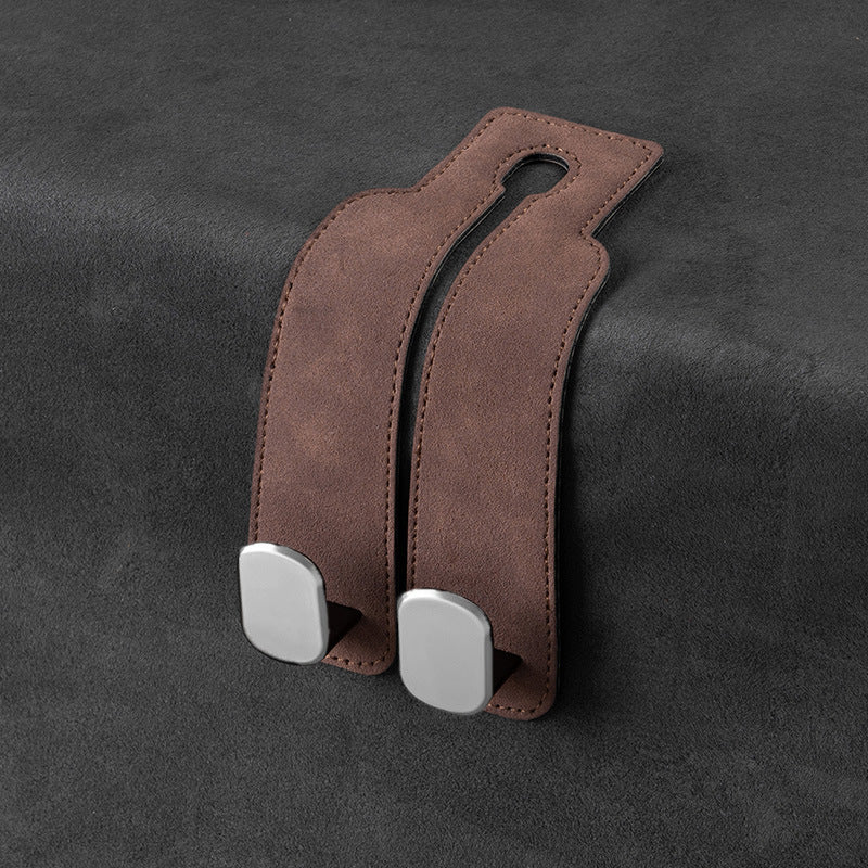 ZUVANTA™ Upgraded Bendable Suede Car Headrest Hooks, Anti-Rattle Metal Purse Holder for Car Seat, Heavy Duty 44lbs Double Hanger| 70% OFF🔥 Last Day Sale