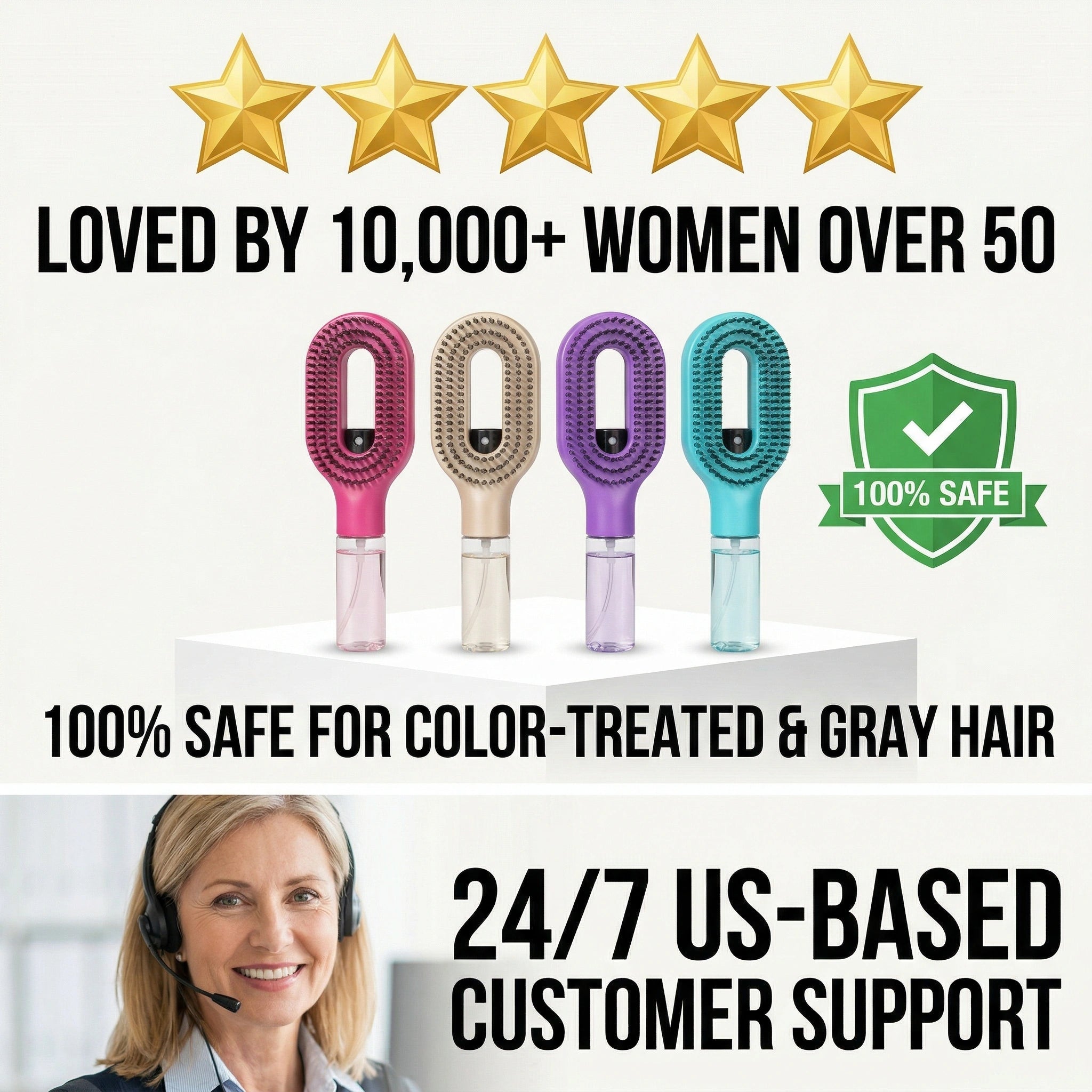 🚨70% OFF Last Day🔥 zuvanta GentleMist Volumizing Brush