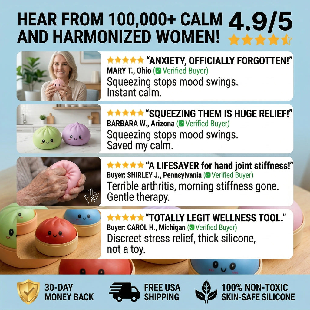 Calming Sensory Bao Relieves Menopausal Mood Swings (Satisfying Squeeze!)90% OFF🔥 Warehouse Clearance