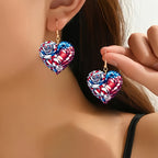 American Independence Day Art  Earrings