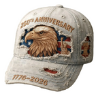 1776 2026 Hats 250th Anniversary Hats USA Patriot Hat Baseball Cap, 4th Of July Patriotic Hat