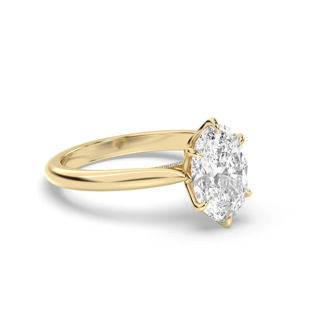 🔥90% OFF Last Day Sale |Vintage Monaco™ Seamless Petal Arch Solitaire
