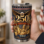 America 250 Years of Freedom - Personalized Stainless Steel Tumbler