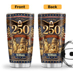America 250 Years of Freedom - Personalized Stainless Steel Tumbler