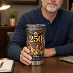 America 250 Years of Freedom - Personalized Stainless Steel Tumbler