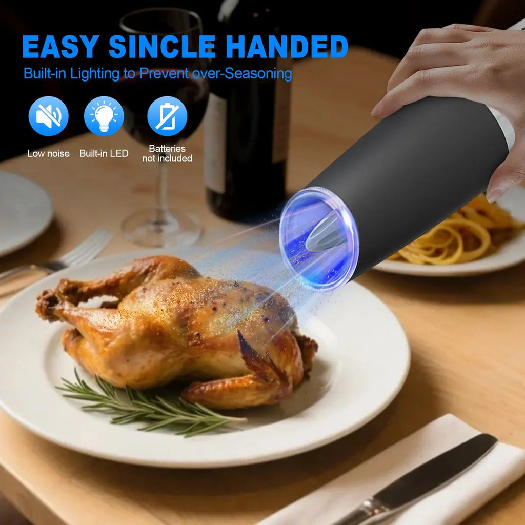 Last Day Sale!🔥 50% OFF Premium Gravity Salt & Pepper Grinder - Arthritis Friendly