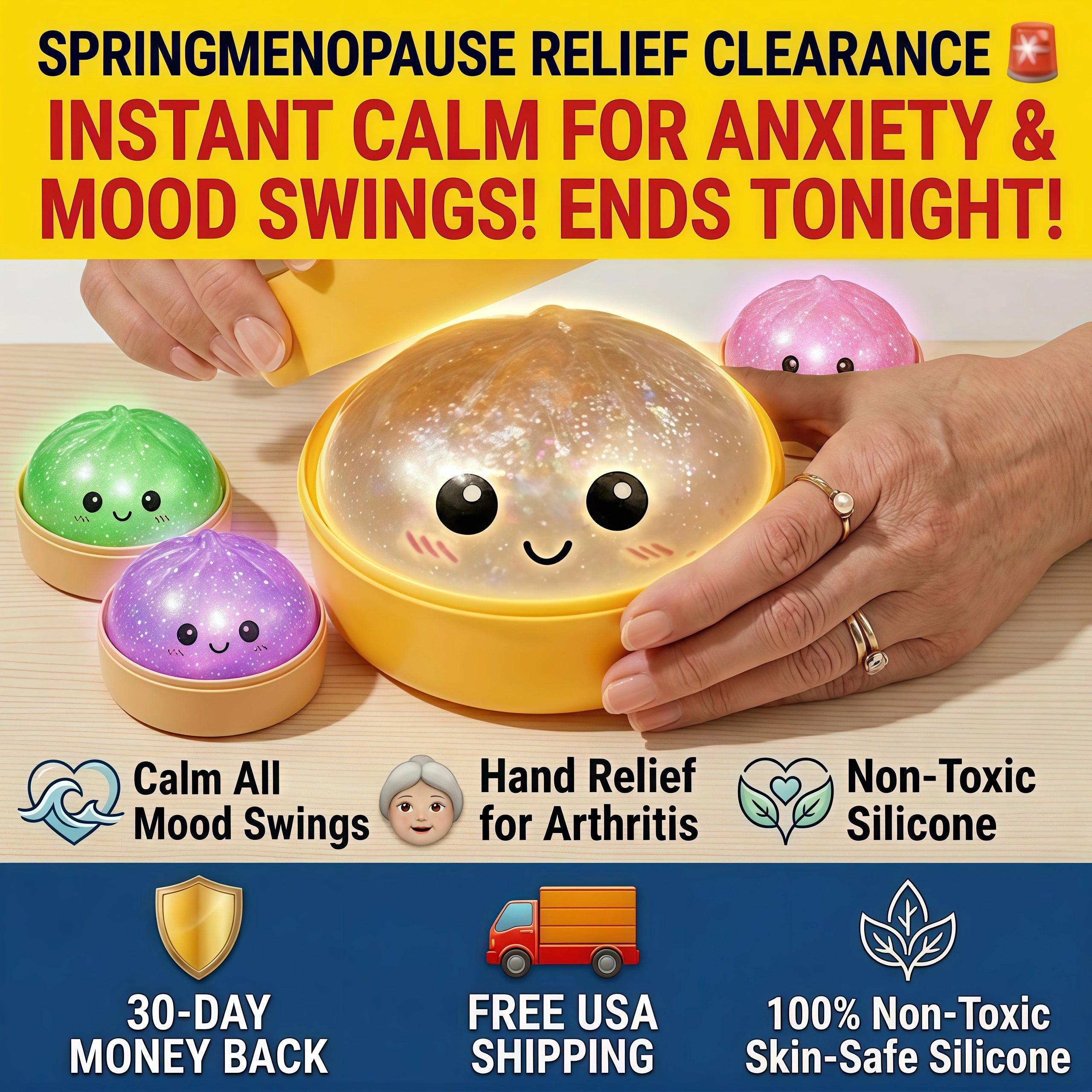 Calming Sensory Bao Relieves Menopausal Mood Swings (Satisfying Squeeze!)90% OFF🔥 Warehouse Clearance